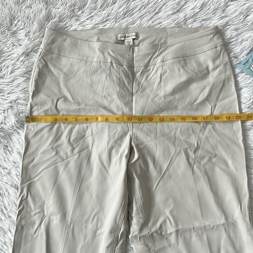 COLDWATER CREEK ShapeMe Pants Pull-On Anywear in Ivory size 16 - Picture 8 of 14
